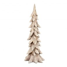 Wooden Christmas Tree With Lights 65cm