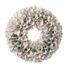 Cream Cones Wreath