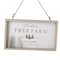 Wooden Christmas Tree Farm Sign