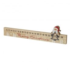 Wooden Santa Advent Counter