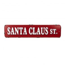 Santa Claus Street Metal Sign