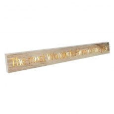 Wooden Plaque The Most Wonderful Time of the Year