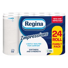Regina Impressions 3 Ply Toilet Roll 24 Pack