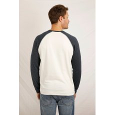 Weird Fish Chandler Raglan T-Shirt Dusty White