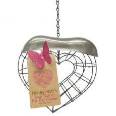 Honeyfield's Heart Fat Ball Feeder