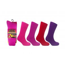 Ladies Short Heat Machine Socks Assorted