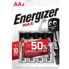 Energizer Max AA Battery 4 Pack