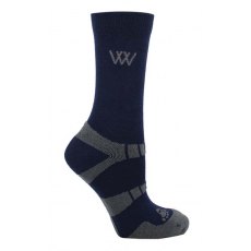 Woof Wear Short Bamboo Waffle Riding Socks Navy 2 Pack