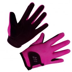 Woof Wear Young Rider Pro Gloves Berry