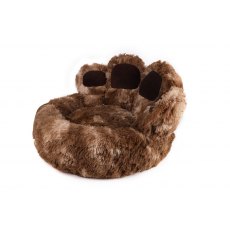 Snug & Cosy Anti-Anxiety Pet Donut Brown Paw