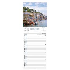 Cornish Coast Slim Calendar