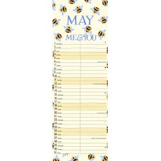 Emma Bridgewater Me & You Bumblebee Slim Wall Planner