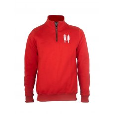 Hexby Original 1/4 Zip Unisex Sweatshirt Red