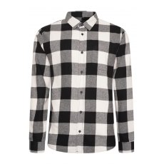 Carabou Flannel Check Shirt White