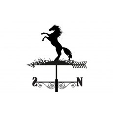 Primus Metal Rearing Horse Silhouette Weathervane