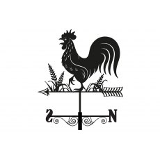 Primus Metal Cockerel Silhouette Weathervane