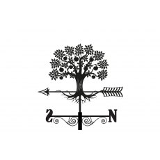 Primus Metal Apple Tree Silhouette Weathervane