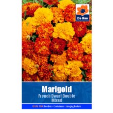 Marigold French Dwarf Double Mixed Seed