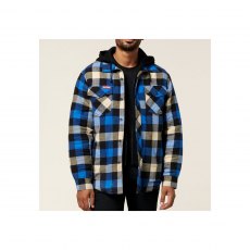 Hard Yakka Flannel Shacket Blue