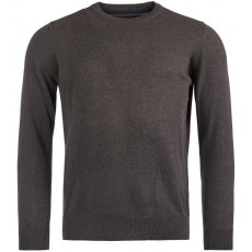 Barbour Pima Cotton Crew Neck Sweater Charcoal