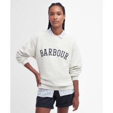 Barbour Northumberland Sweatshirt White/Navy Size 18
