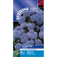 Suttons Ageratum Blue Mink Seeds