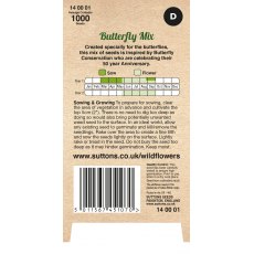 Suttons Wildflower Butterfly Mix Seeds