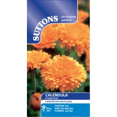 Suttons Calendula Orange King Seeds