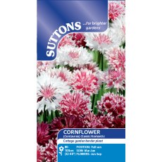 Suttons Cornflower Classic Romantic Centaurea Seeds
