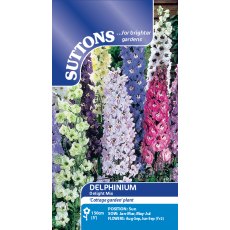 Suttons Delphinium Delight Mix Seeds
