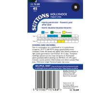 Suttons Hoolyhock Chater's Mix Seeds