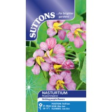 Suttons Nasturtium Purple Emperor Seeds