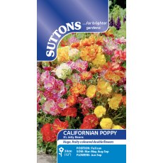 Suttons Californian Poppy XL Jelly Beans Seeds