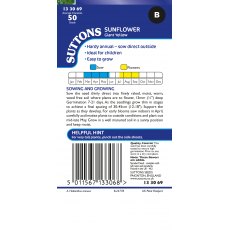 Suttons Sunflower Giant Yellow Seeds