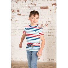 Lighthouse Oliver T-Shirt Red/Blue Tractor