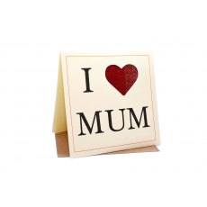 Lambacraft I Heart Mum Tweed Card