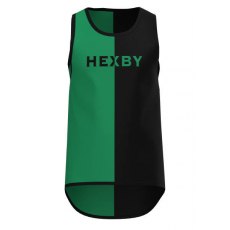 Hexby Harlequin Singlet Vest Green/Black