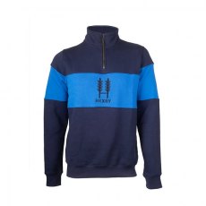 Hexby Original 1/4 Zip Unisex Sweatshirt Blue