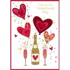 Isabel's Garden Valentine's Card Prosecco