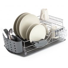 Tower Compact 2 Tier Dishrack With Cutlery Holder