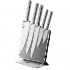 Tower Stainless Steel Knife Set With Stand 5 Piece