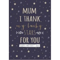 Carson Higham Embellished Mother's Day Card Lucky Stars
