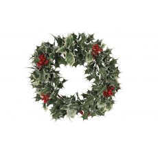 Christmas Holly & Berries Wreath 43cm