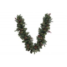 Forest Light Up Garland With Timer 180cm