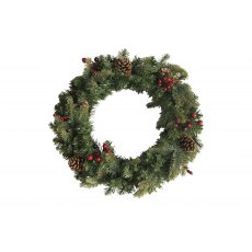 Forest Light Up Wreath With Timer 60cm 30L