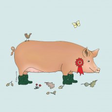 Hooli Mooli Tamworth Pig Card
