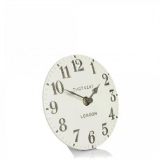 Thomas Kent Arabic Mantel Clock Limestone 6"
