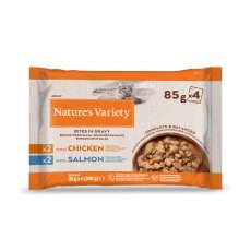 Natures Variety Bites In Gravy Multipack 4 x 85g