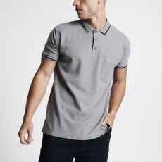 Carabou Pique Polo Shirt Grey