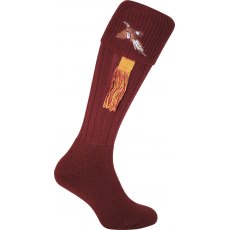 Bisley Pheasant Stockings Burgundy Size 6-11